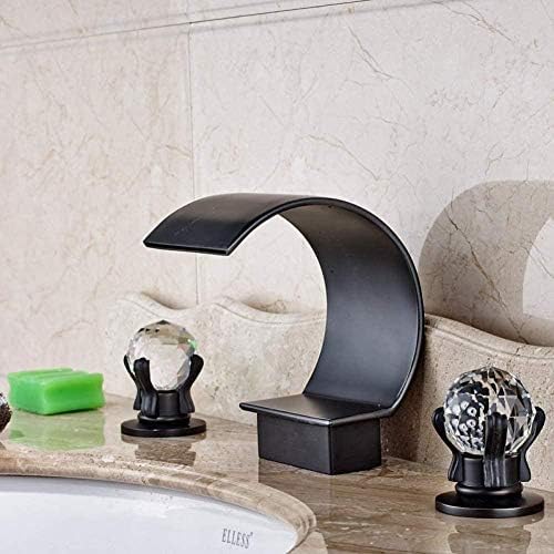 Mitigeurs cascade de salle de bain avec robinet moderne en cristal chic