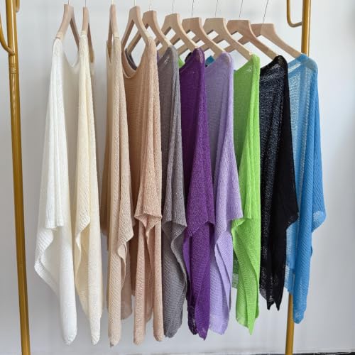 Poncho de verano para mujer en suave forro polar ligero 4