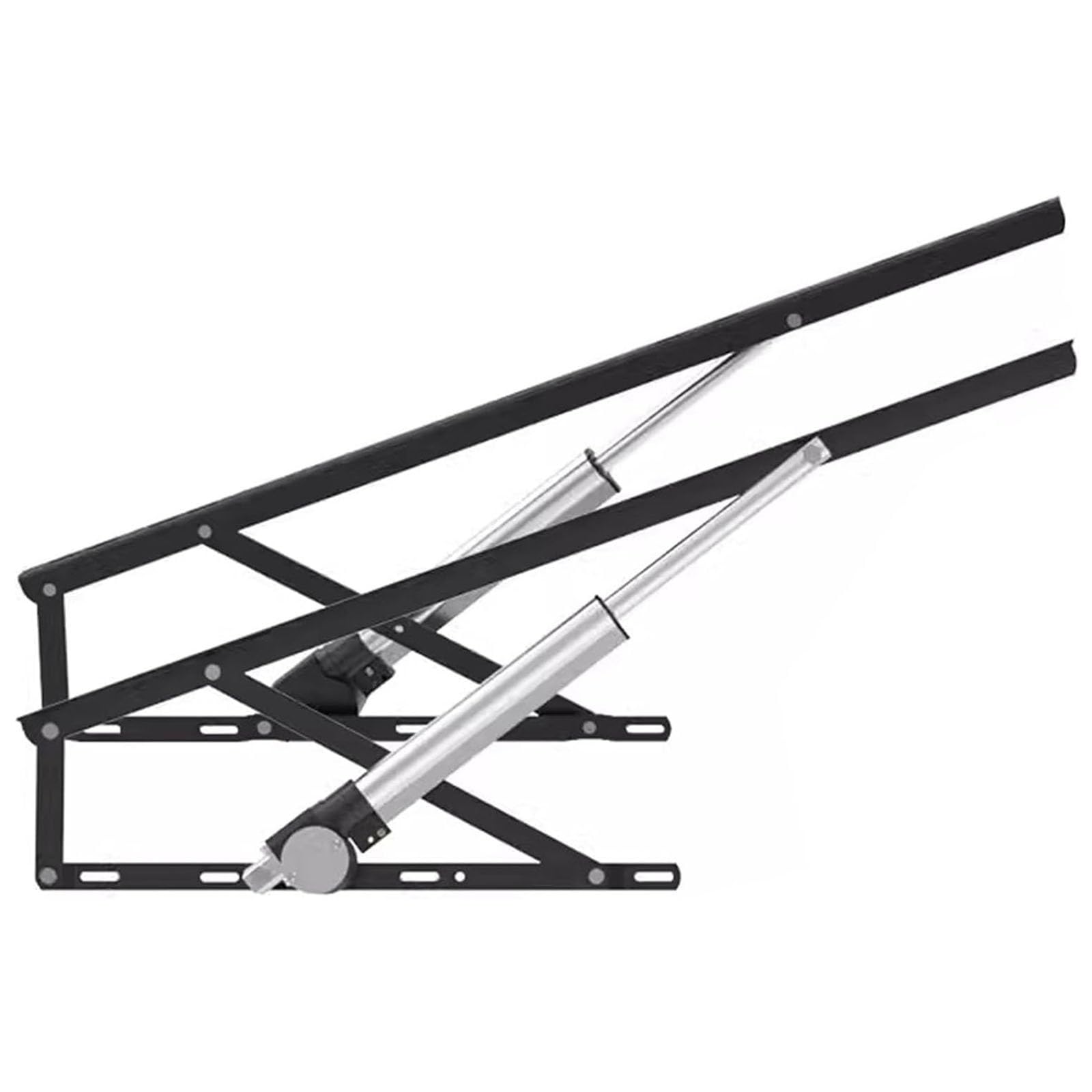 2 PCS Steel Heavy Duty Bed Risers, Electric Bed Lift Mechanism, Lift Up Storage Bed Frame, with Remote Control, Load 600KG, Folding Lift Up Spring Hinges for Storage Box Bed(87cm)