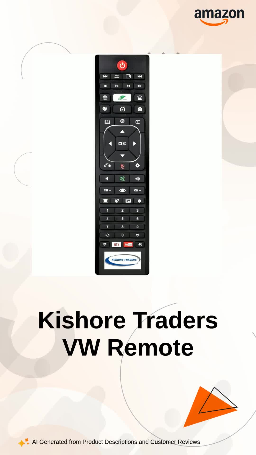 Buy Kishore Traders Remote Control Compatible with VW Smart Led TV