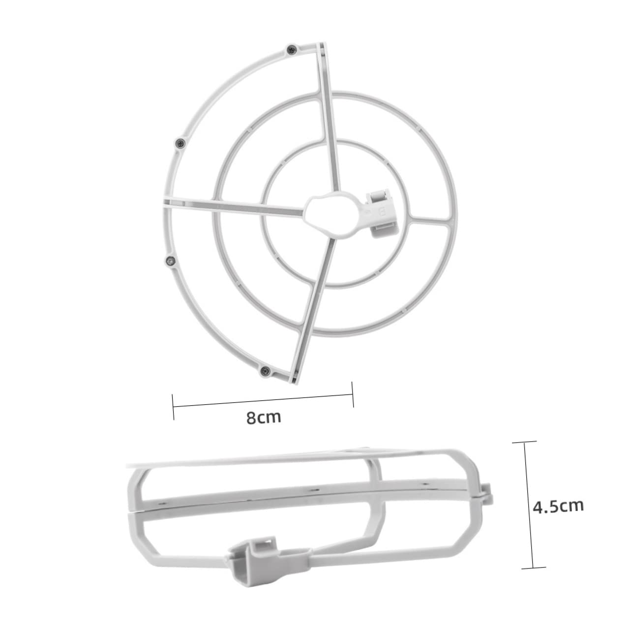 MUSISALY Drone Guard Set Extensions Leg Drone Shielding Rings Mini 2 Accessories Easy Install Disassemble Safety