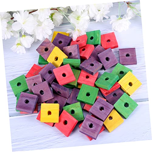 Toddmomy 50 Stück Spielzeug kauen Papageienspielzeug selber Machen Spielzeug zum Zerkleinern von Papageien Ara holzspielzeug holzspielsachen Papagei Knabberspielzeug Zähneknirschspielzeug