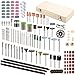 SPTA 349Pcs Set di Accessori Multiuso per Utensili Rotanti 1/8 "(3.2mm) Diametro Shanks Utensili Universali per Taglio, Levigatura, Affilatura, Intaglio e Lucidatura