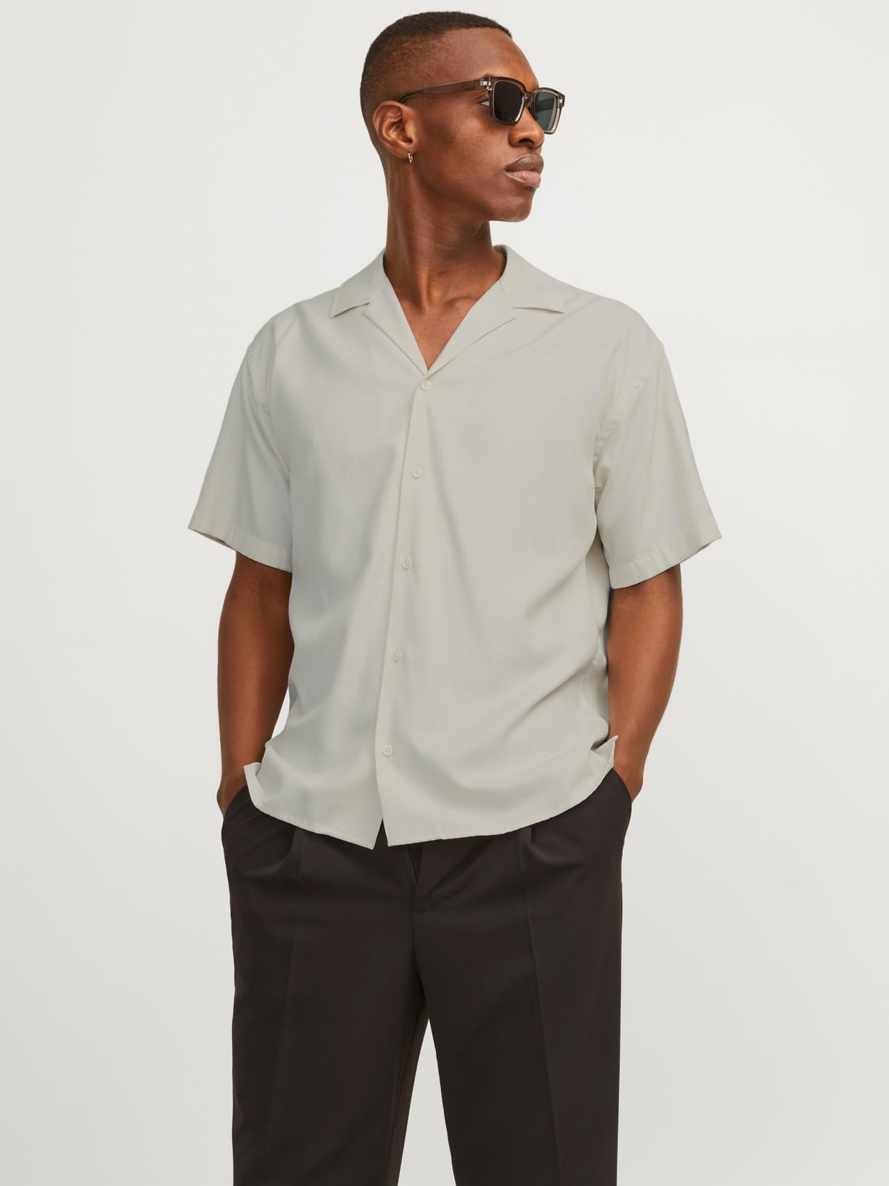 JPRCCAARON TENCEL RESORT SHIRT S/S SN Gömlek Erkek