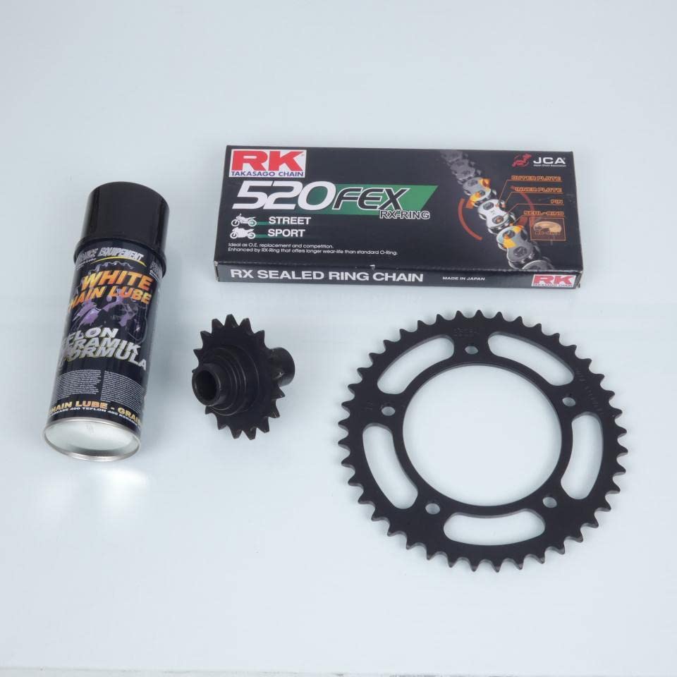 Kit chaîne FE compatible avec scooter Yamaha 530 T-Max 2012 à 2016 17x41 dents SJ092/SJ099