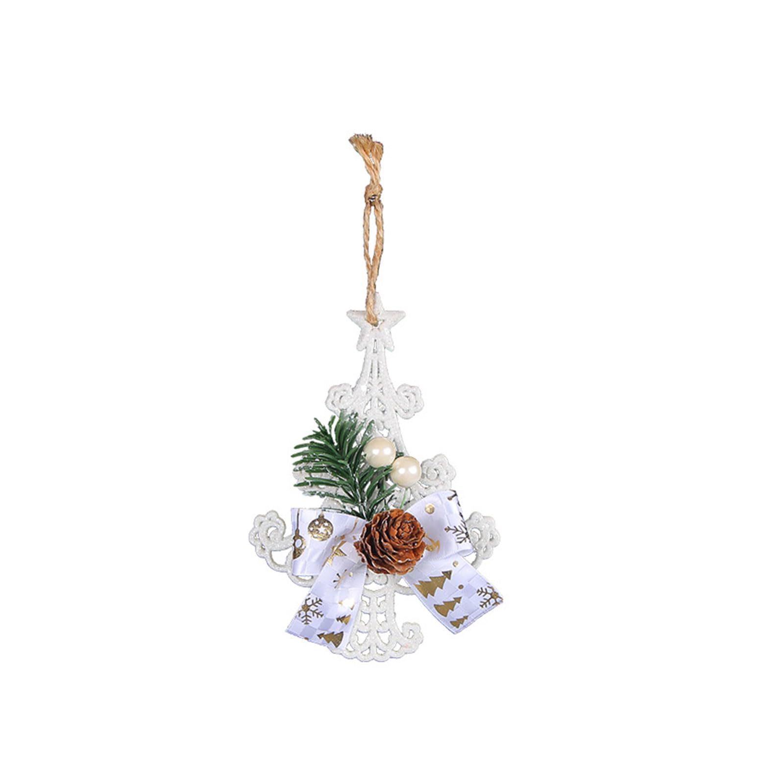 Kalttoy Christmas Pinecone Hanging Pendant Christmas Tree Ornament Natural Pine Cones Pendant 2023 Decoration for Home Pinecone