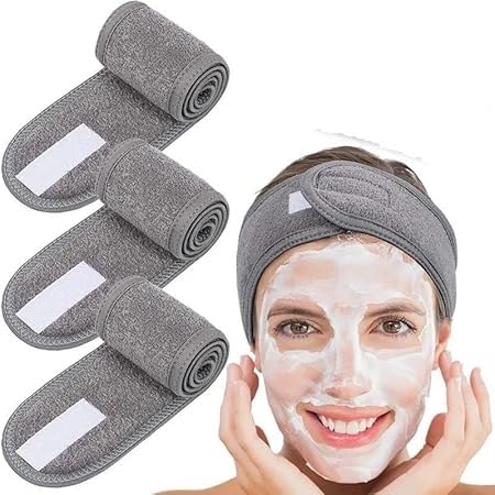 Cotton Facial Headband for Face Wash & Makeup Adjustable Velcro Beauty Band for Women Girls Spa Salon Professional Hair Wrap Soft, Washable, Non‑Slip Hair Accessory (Pack Of 1)-image-25