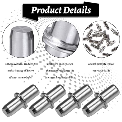 Einlegeboden Halter,Regalbrett Halterung,Fachbodenträger,Regalbodenhalter,Regalbodenträger 5mm,Bodenträger für Einlegeboden Halter,Schrankboden Halter,Halter für Einlegeböden 5 x 16 mm,20 Stück