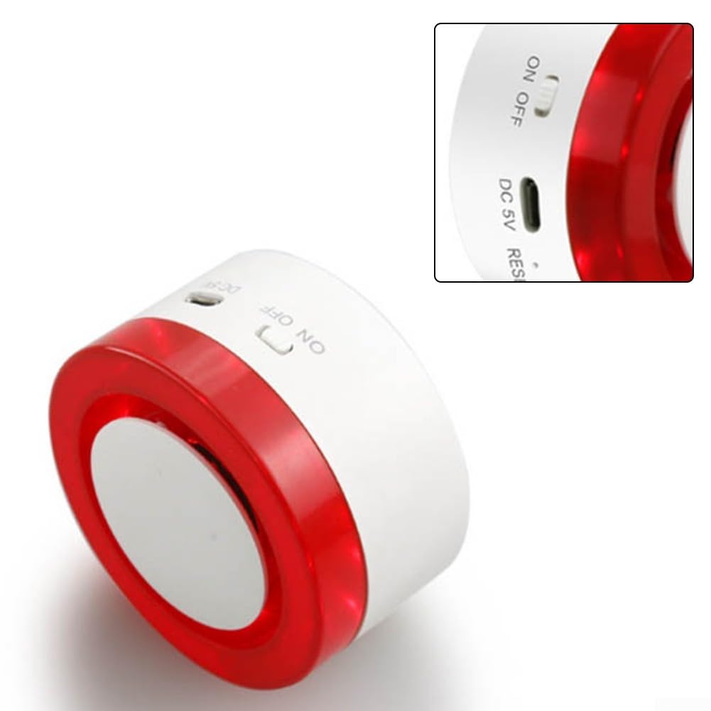 für Tuya Smart Sirene Alarm Stroboskop Flash Horn 95dB Big Sounds to Threaten Thief for Alexa