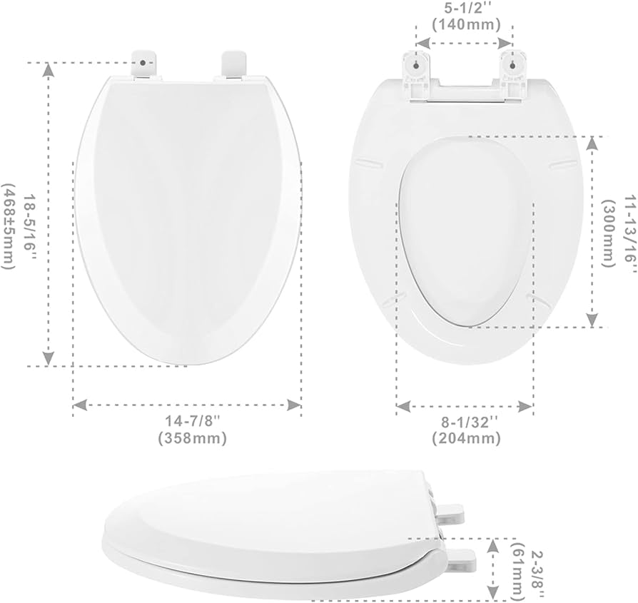 Learn about 191+ imagen elongated toilet seat dimensions In
