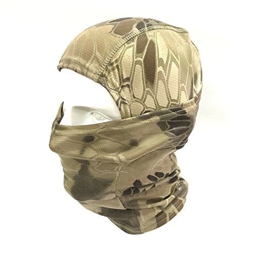 WorldShopping4U Ninja Capuche Camouflage Cagoule Tactique Airsoft en Plein Air Chasse Flexible Plein Visage Masque De Protection (HLD) Cover