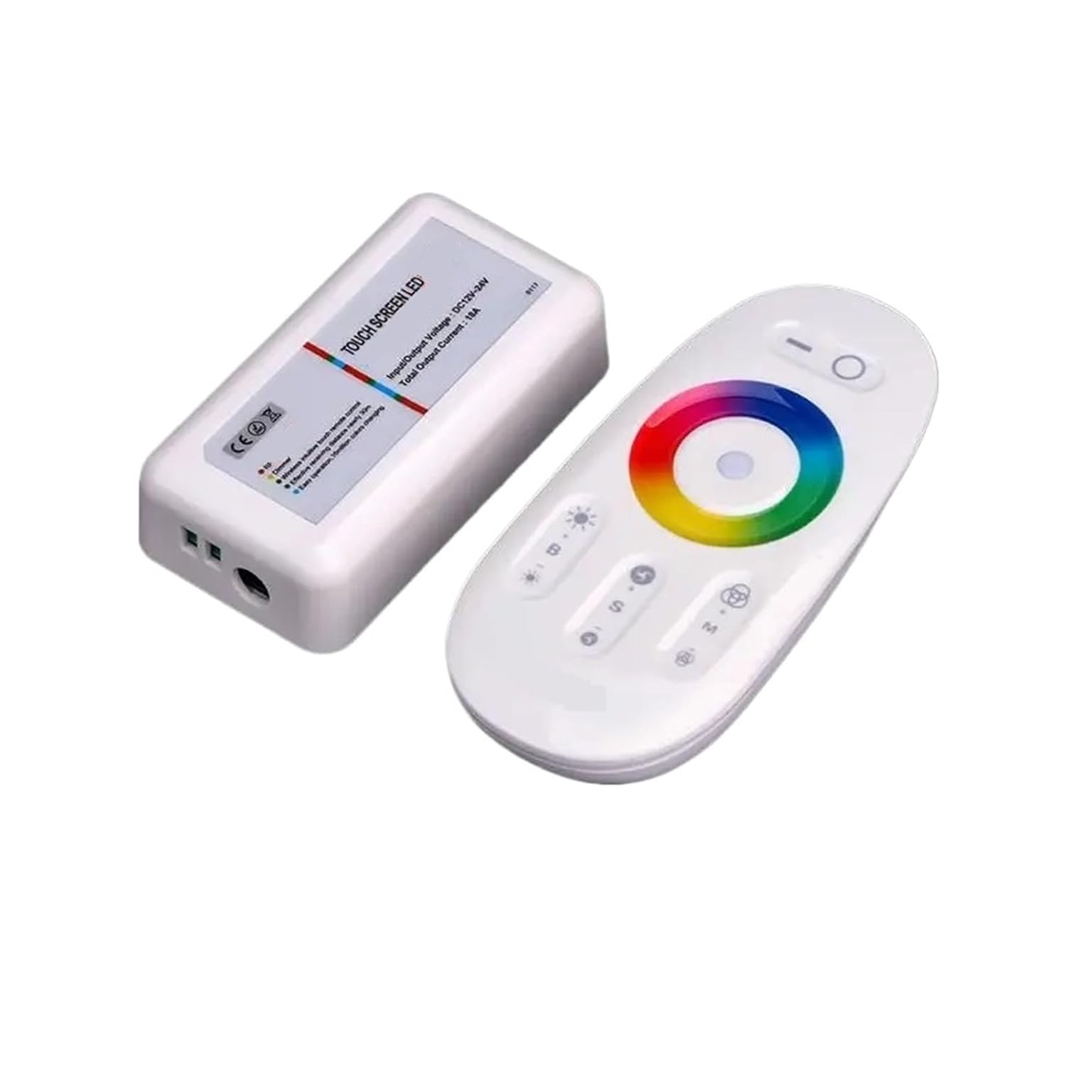 RGB LED dimmer Controller 18A with 2.4G Touch Remote Switch Suitable for 5050 2835 Color Lights with Module String