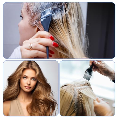 lusofie 6 pcs balayage board black balayage highlighting board and brush kit plastic balayage board with teeth for hair coloring dyeing diy hairdressing tint tool