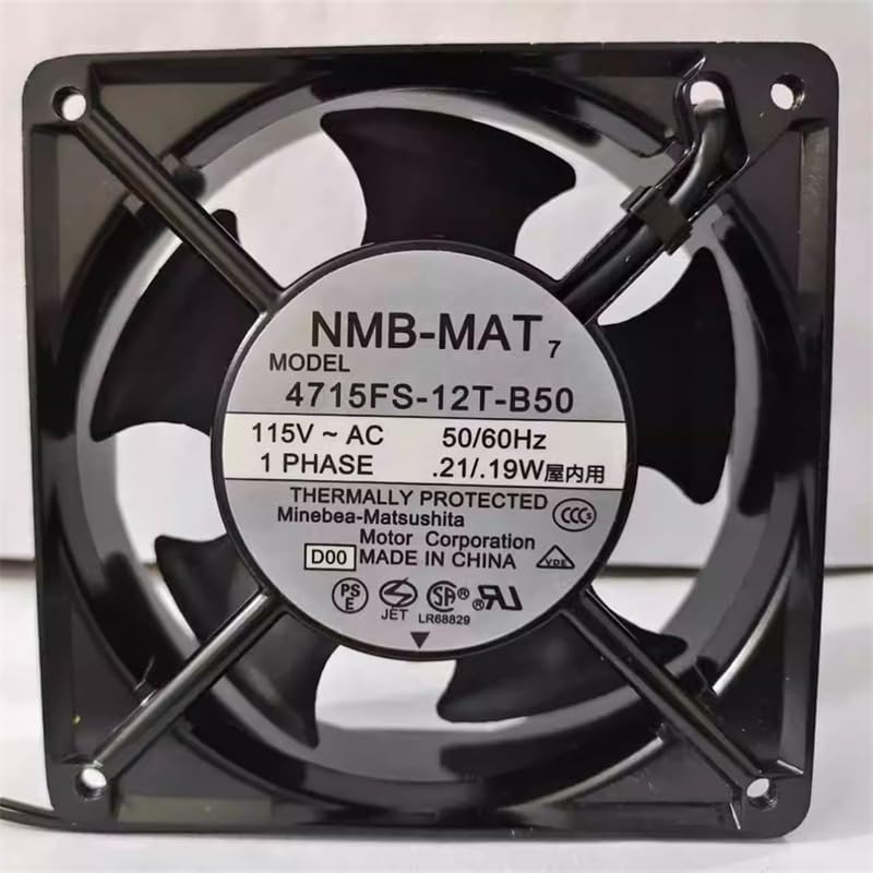 4715FS-12T-B50 D00 AC 115V 0.21A 0.19A 120x120x38mm Server Cooling Fan