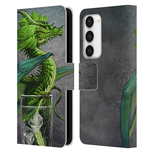 Funda de cuero tipo libro Stanley Morrison Dragones para Samsung S23 5G