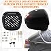 HOMCOM Baúl de Moto Maletero de Scooter para 1 Casco Integral y...