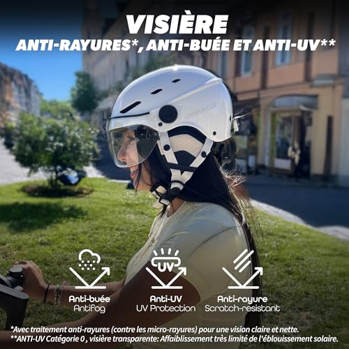 Casco de protección T'nB con visera transparente y ajuste de rueda talla L 6