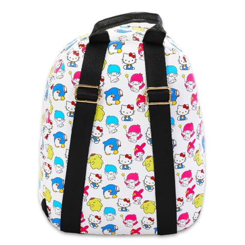 Hello Mini mochila Kitty – Pacote com mochila Hello Kitty de 25,4 cm com bolso frontal e garrafa de