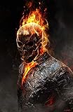 Ghost rider Poster Print, ghost rider marvel Wall Art, Artwork, ghost rider film Posters for Wall,...