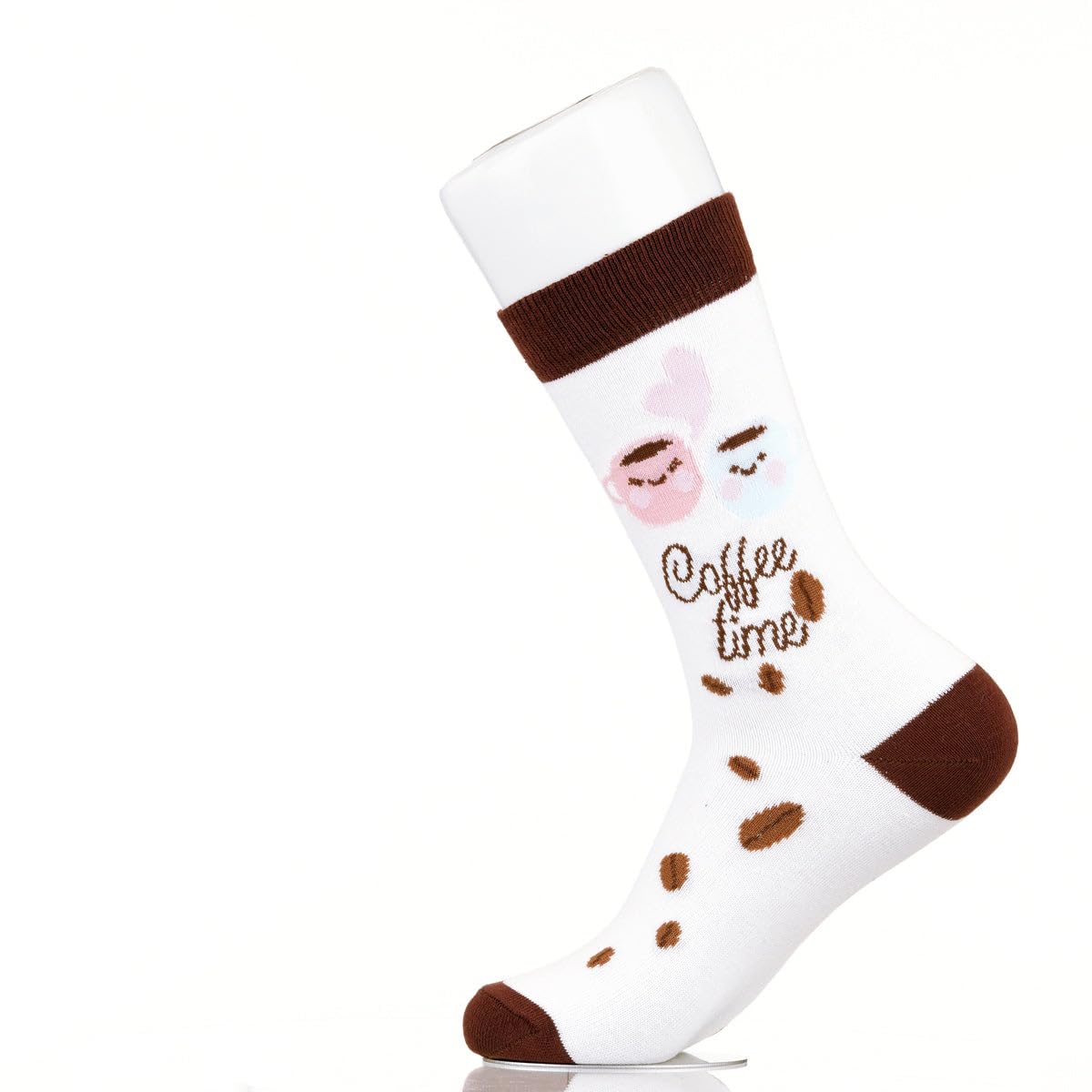 Sock Atomica Unisex Multicolour Funny Novelty Colourful Cotton Crew Socks For Men Women, Boxed Gift Set (Uk 7-11 / Eu 41-46) (Coffee Time)