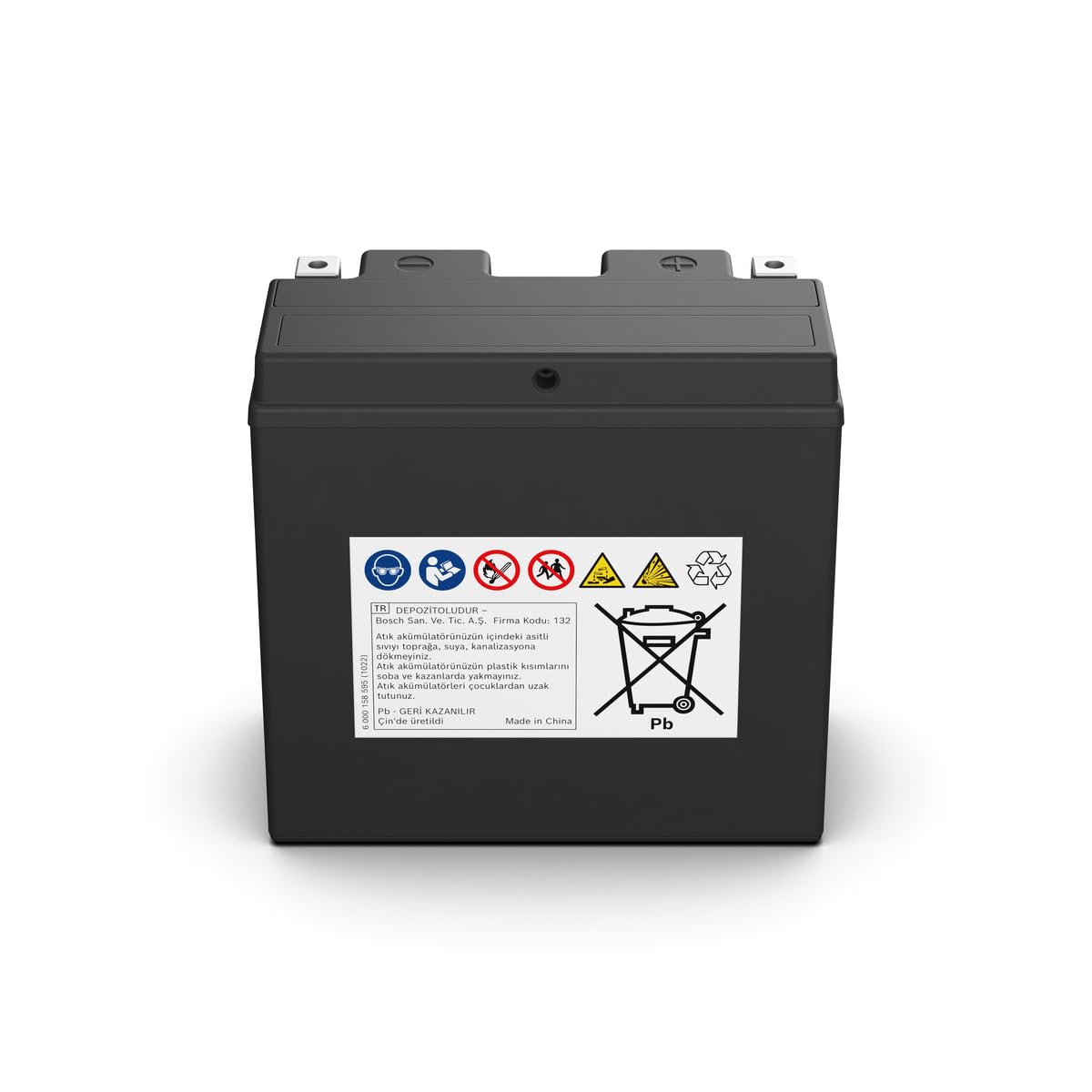 Bosch FA132 - AGM-Motorradbatterie - 12V 175A 12Ah - Geeignet für Motorräder, Motorräder, Enduros, Roller, Quads, Jetskis - Kompatibel M6020, BT14B-BS, BT14B