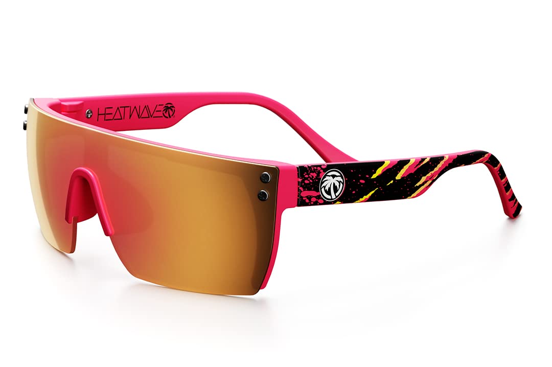 Heat Wave Visual Lazer Face Kids Sunglasses Pink Wave Runner Rose Gold