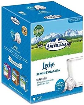 Central Lechera Asturiana Cápsulas De Leche Semidesnatada, Paquete De 16  Cápsulas, 1 x 280 g : Amazon.es: Alimentación y bebidas