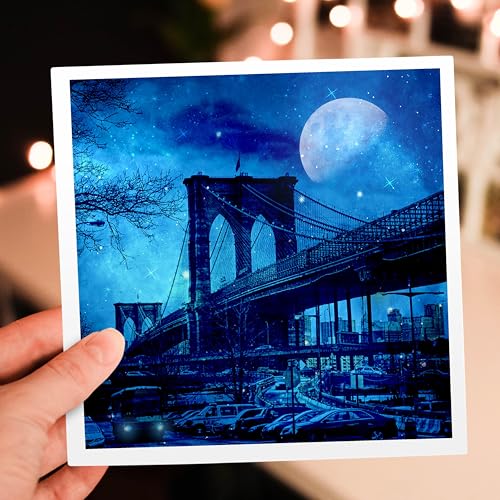 Cartes de vœux Brooklyn New York 15x15 correspondance correspondance - 7