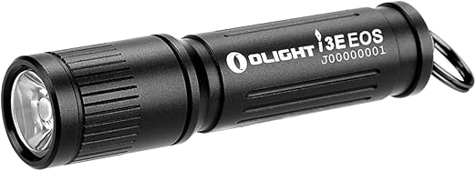 OLIGHT i3E EOS PMMA TIR Lens AAA EDC Flashlight 90 Lumens Compact Keychain Flash Light for Night, Camping (Black)