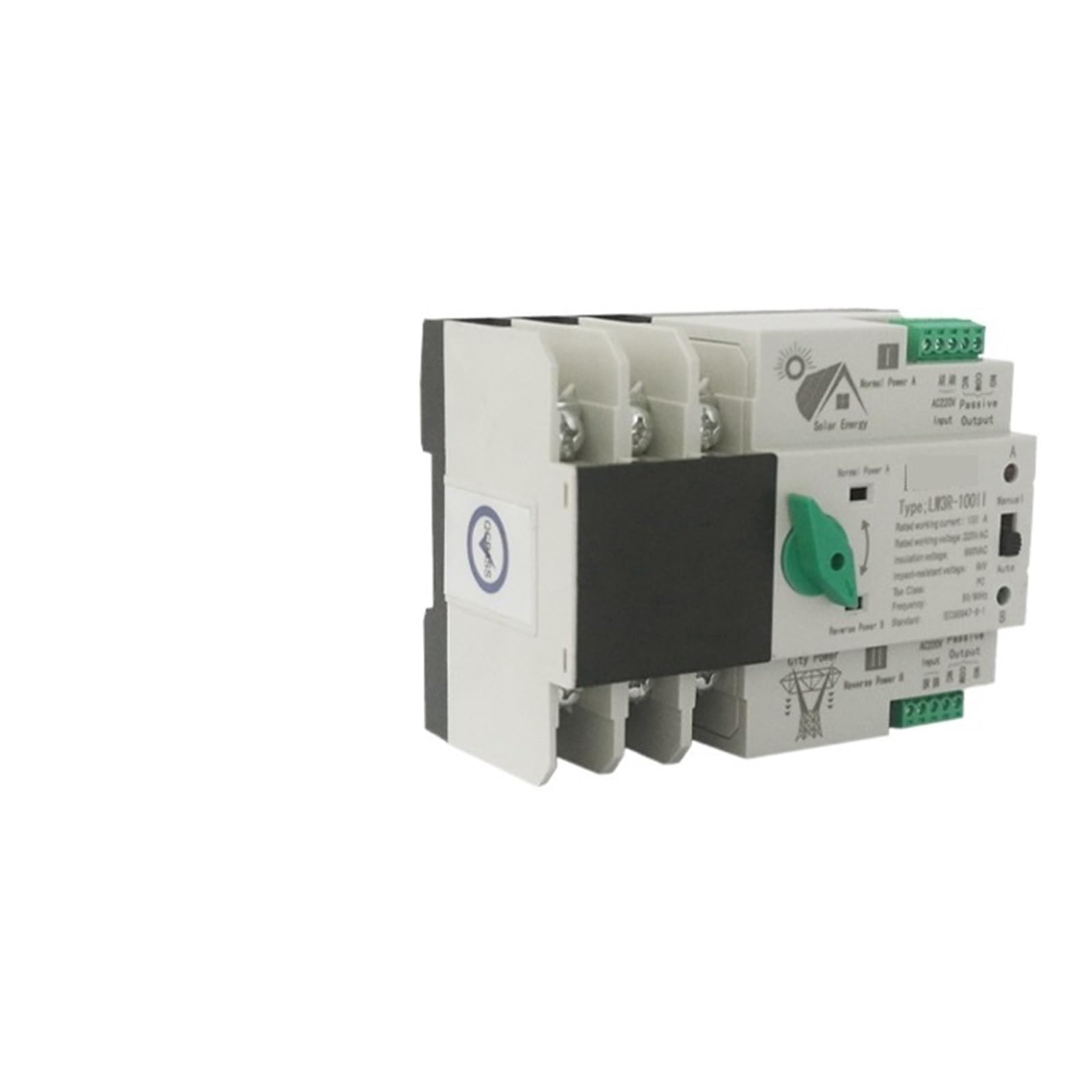 Interruttore Trasferimento Automatico ATS 2P 63A Per Fotovoltaico E UPS - Foto 3