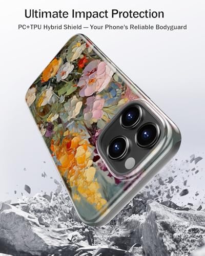 Goodon for iPhone 14 Pro Max Case,Cute Preppy Floral,Wireless Charging — view 6