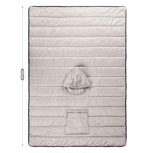 Tentock Unisex Invernale Poncho con Mantella