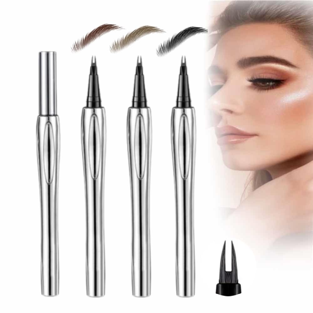 BusyLive Double Tip Lower Eyelash Pencil,2024 New 3D Waterproof 2 Tip Eyelash Pen Eye Liner Liquid Eyeliner,Dual Pronged Bottom Eyelashes Pen Waterproof Liquid Eyeliner for Natural Eye Makeup (3PCS)