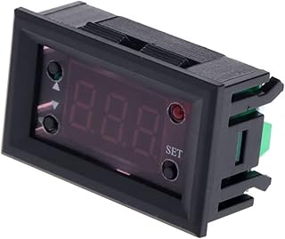 CKLICS Temperature Controller W1218 DC 12V Digital Thermostat Temp Temperature Controller Regulator for Incubator Termostat with Probe Red/Blue Display
