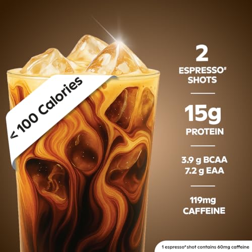 Image of Sleepy Owl Hazelnut Protein Coffee Powder, 15g Whey Protein & 2 Shots Espresso per Sachet, Less than 97 Cal, No Added Sugar, Real Cold Coffee, Light & Easy to Digest, Pack of 5 Sachets (5N x 25g)