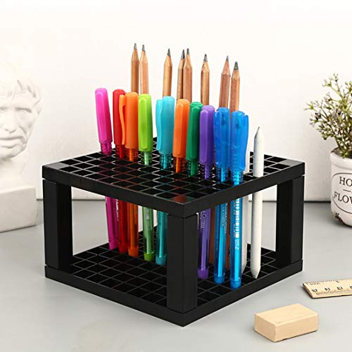 Foraineam FR-MARKERHOLDER-2PCS 4-Pack 96 Holes Pencil & Brush Holder - Plastic Desk Organizer Stand Holder thumb #3