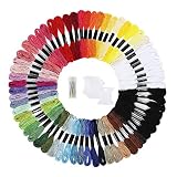 Peirich Embroidery Floss 62 Skeins Friendship Bracelets Floss with Black White Cross Stitch Floss Em