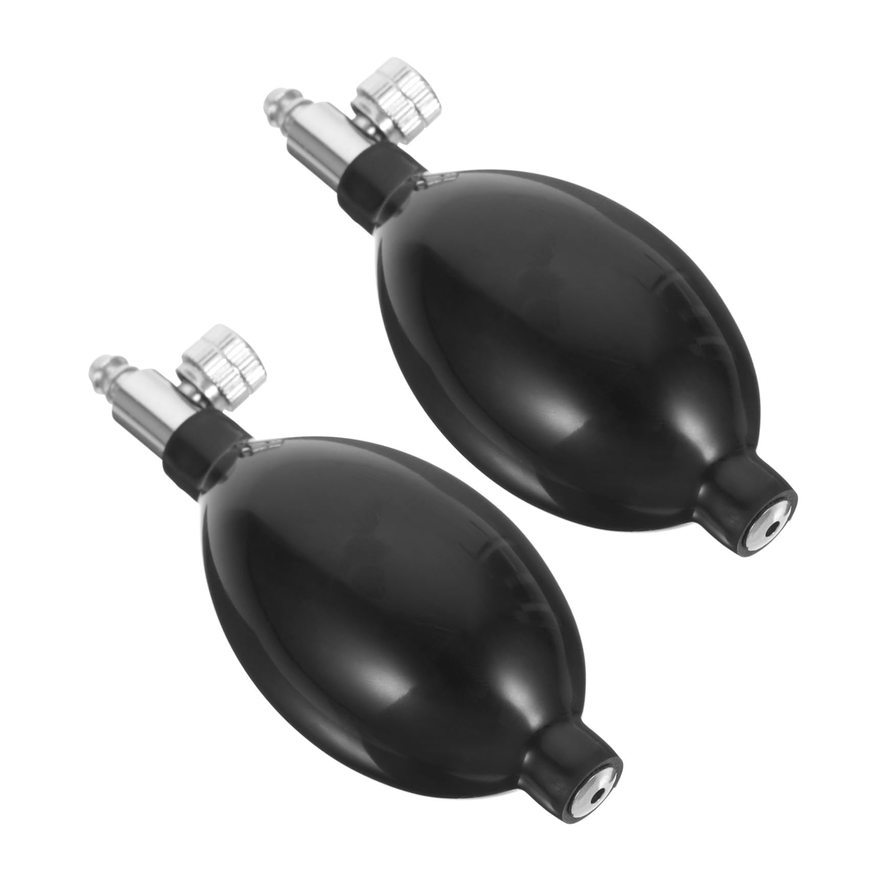 2 Pièces Balles de Latex avec Valves pour Gonflage, Accessoires pour Tensiomètre, Matériau Latex et Alliage D'aluminium, Conception Confortable, Adapté pour Usage Médical