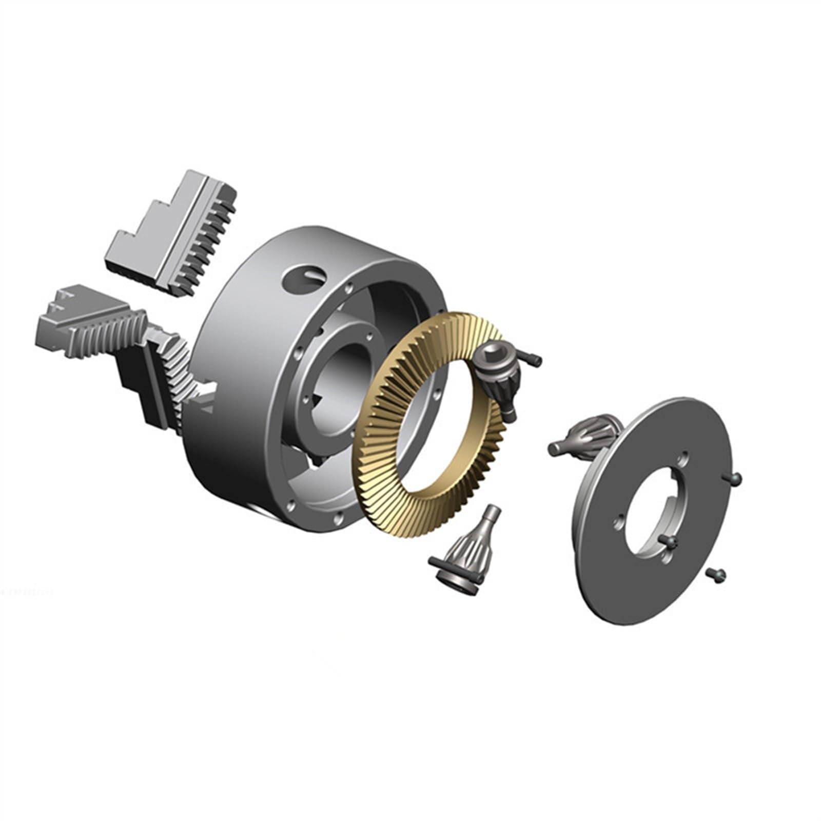 K11-160 3 Jaw Lathe Chuck Self-centering 160mm Manual Type Hardened Steel For Small Bench
