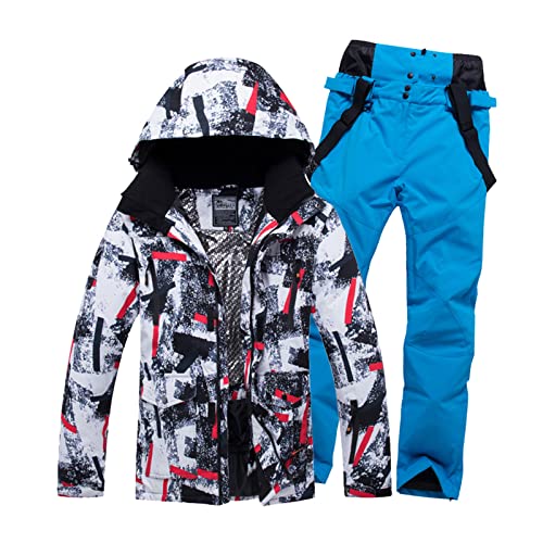 Veste et pantalon de ski hommes chauds et imperméables pour l'hiver
