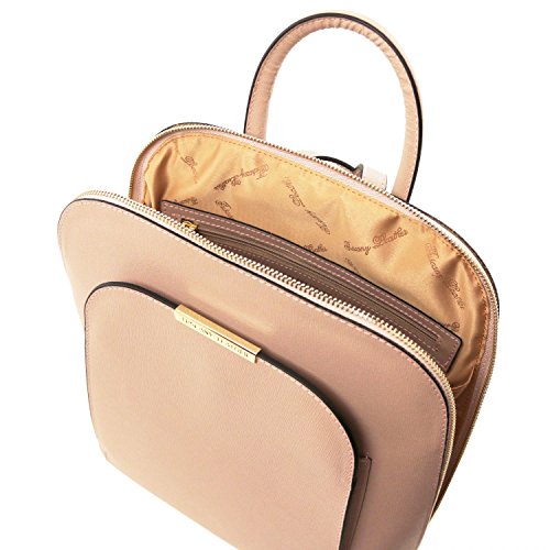 Tuscany Leather TL Bag - Saffiano leather backpack for women - TL141631 (Nude)3