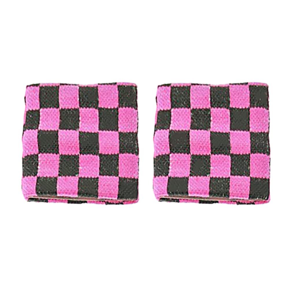 Zac's Alter Ego Pair of Checkered Sweatbands/Wristbands