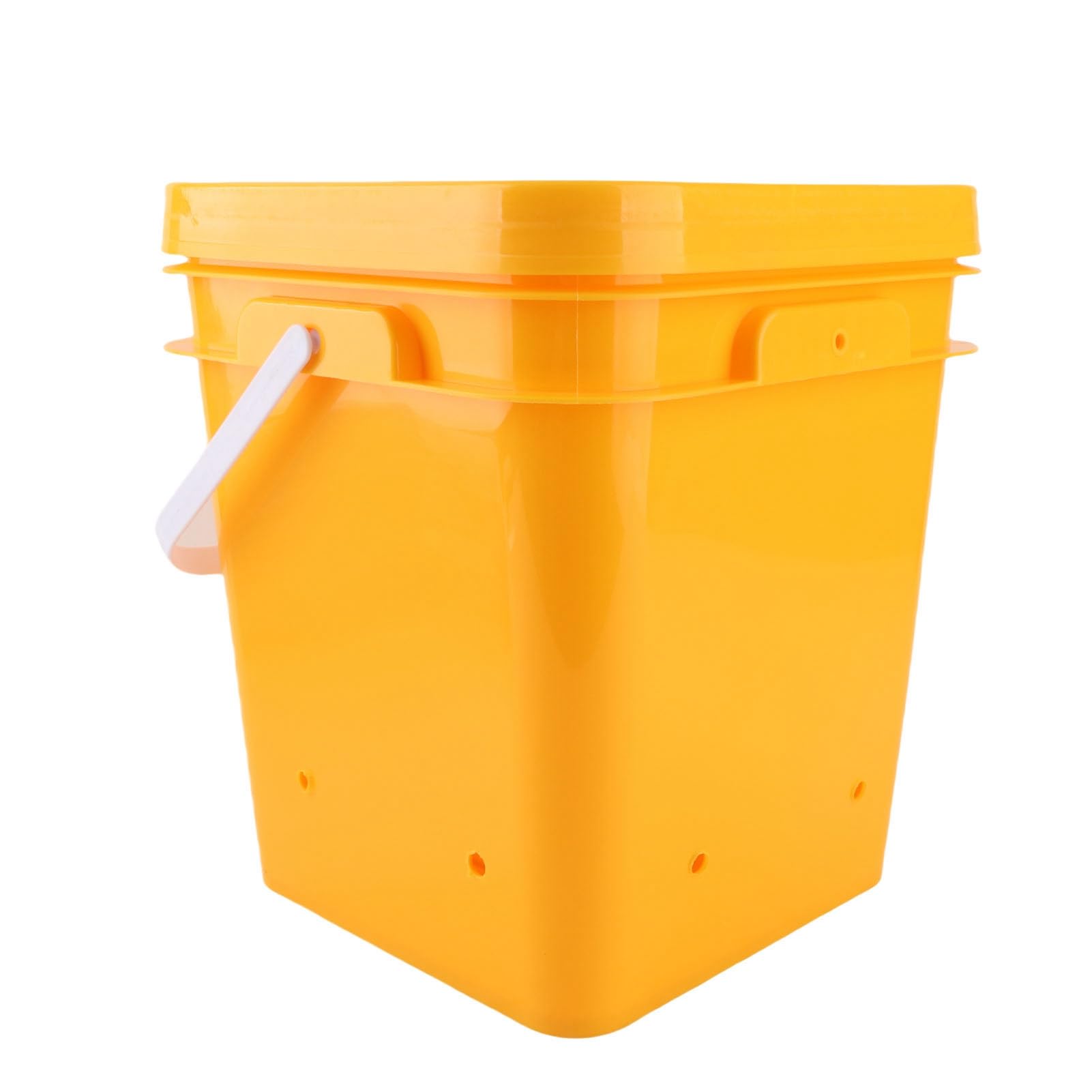 Dilwe Bebedero Automático para Aves de Corral de 12L con Práctico Cubo, Equipo de Bebida Confiable para Pollos y Pájaros (Cubo + Tazón Azul Grande + Tornillos Negros)