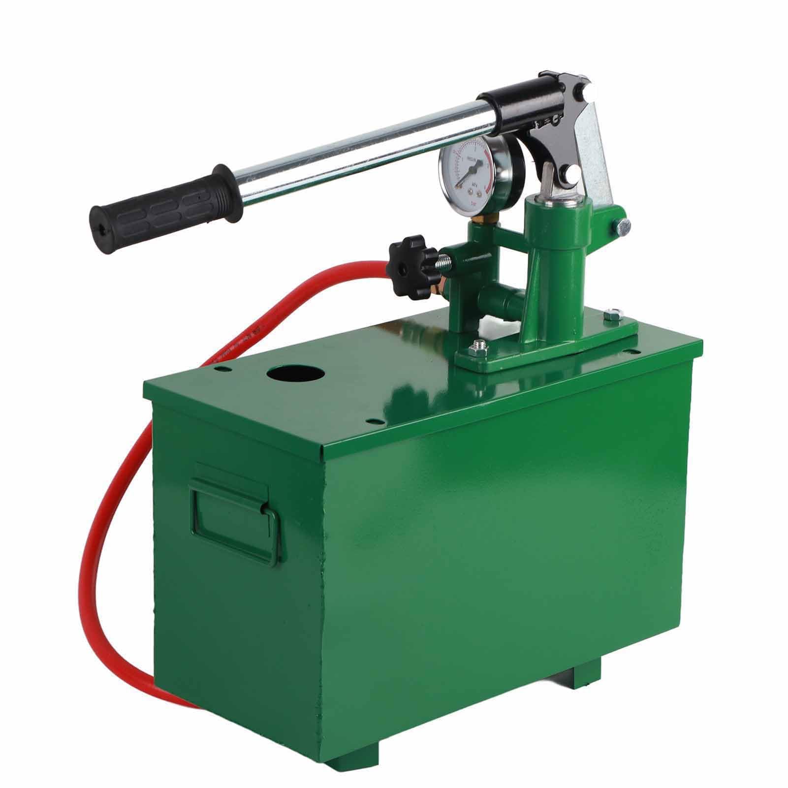 Pompa di Prova Manuale della Pressione da 40 Kg 4 MPa per Recipienti a Pressione, Tubi, Valvole Strumento Manuale per Prove Idrauliche con Struttura in Ferro Antiruggine e Manometro a Scala