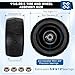 11x6.00-5 Flat Free Tire,2 Pack 11x6.00-5 Tires for Zero Turn Mower With 3/4 & 5/8