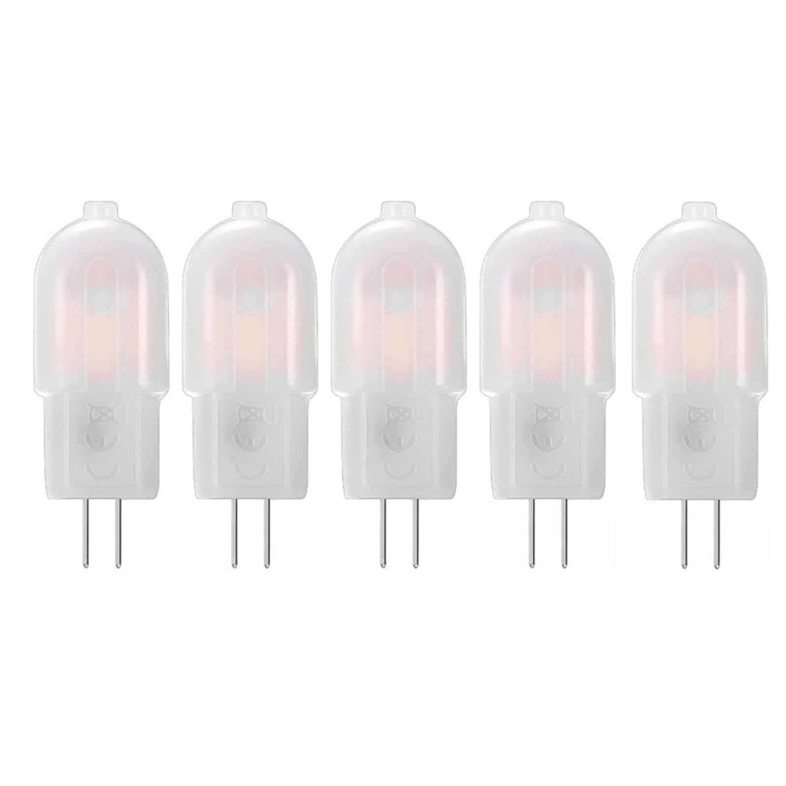5PC Ampoule LED G4 3W 12V 220V 20W-30W Ampoule halogène de remplacement G4 Bi Pin Lampe Blanc chaud Dimmable 5 PC 12V-ponçage Blanc froid