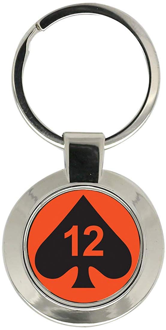 Giftshop UK 12th Armoured Infantry Brigade, British Army Key Ring