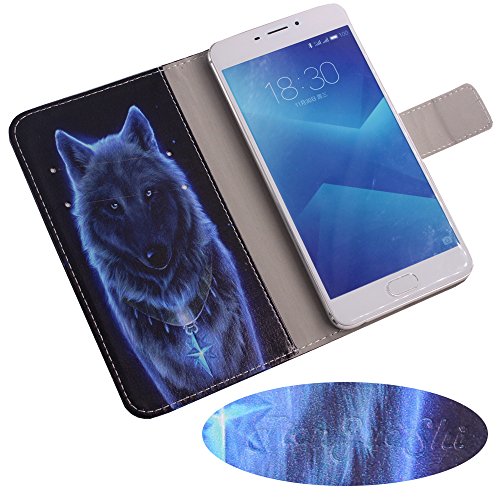 TienJueShi Lupo con Fuzione Stand Portafoglio in Pelle Cellulare Caso per DUODUOGO J3 5.1 inch Case Copertina Custodia Protettiva Cover