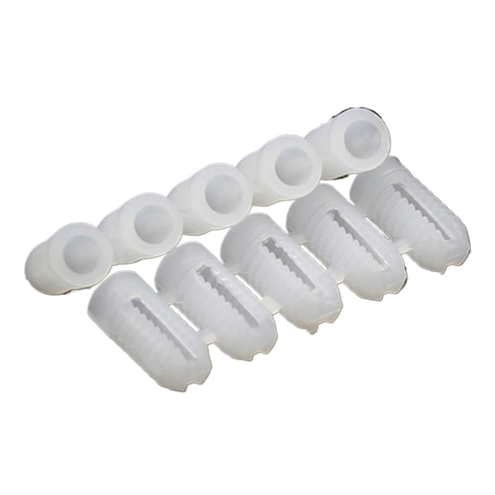 Hinge Expansion Plug 60pcs M4 Wall Plug Anchor Expansion Pipe Tube Plastic Expansion Bolt Cabinet Door Hinge for Furniture Repair(Size4)