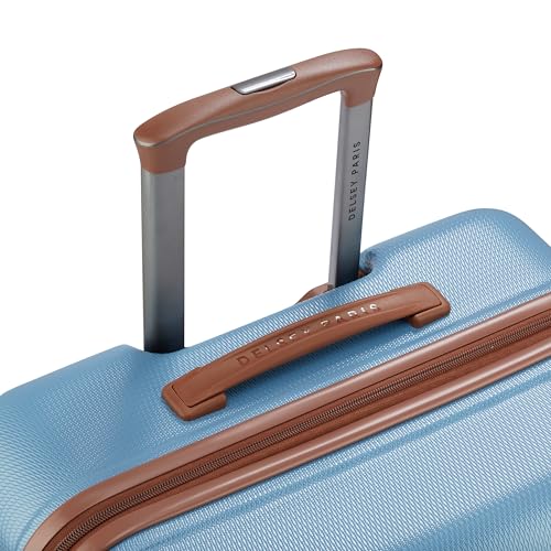 Image of DELSEY PARIS Juliette 65.5 cms Medium Check-in ABS /Polycarbonate Hard Sided 8 Wheels Spinner Suitcase /Trolley Bag for Travel with TSA Lock- Blue